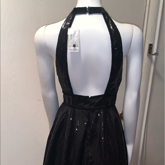 FREE PEOPLE BLACK FILM NOIR SEQUIN DRESS - Picture 8 of 14